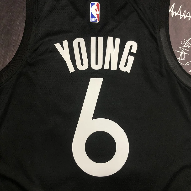 2020 Season Golden State Warriors black gray #6 Nick Young