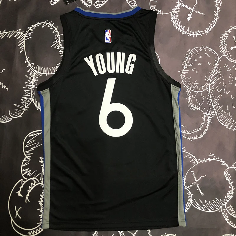 2020 Season Golden State Warriors black gray #6 Nick Young