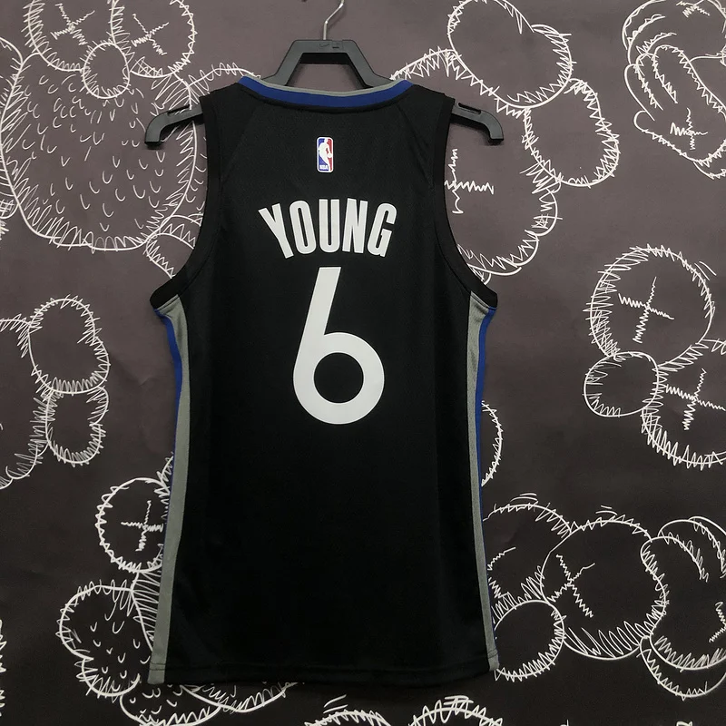 2020 Season Golden State Warriors black gray #6 Nick Young