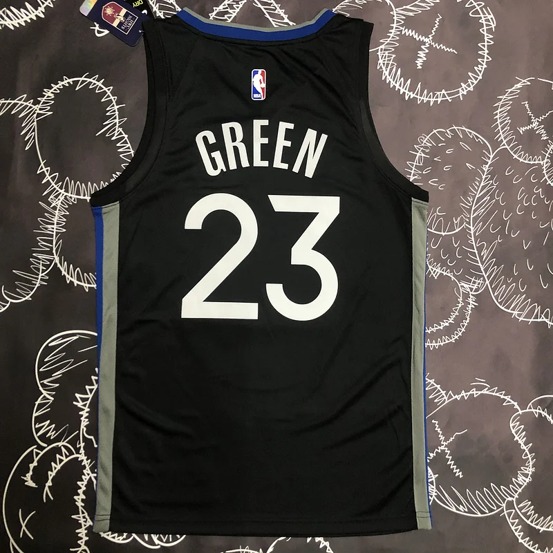 2020 Season Golden State Warriors black gray #23 Green