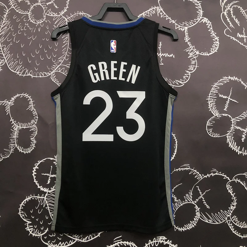 2020 Season Golden State Warriors black gray #23 Green