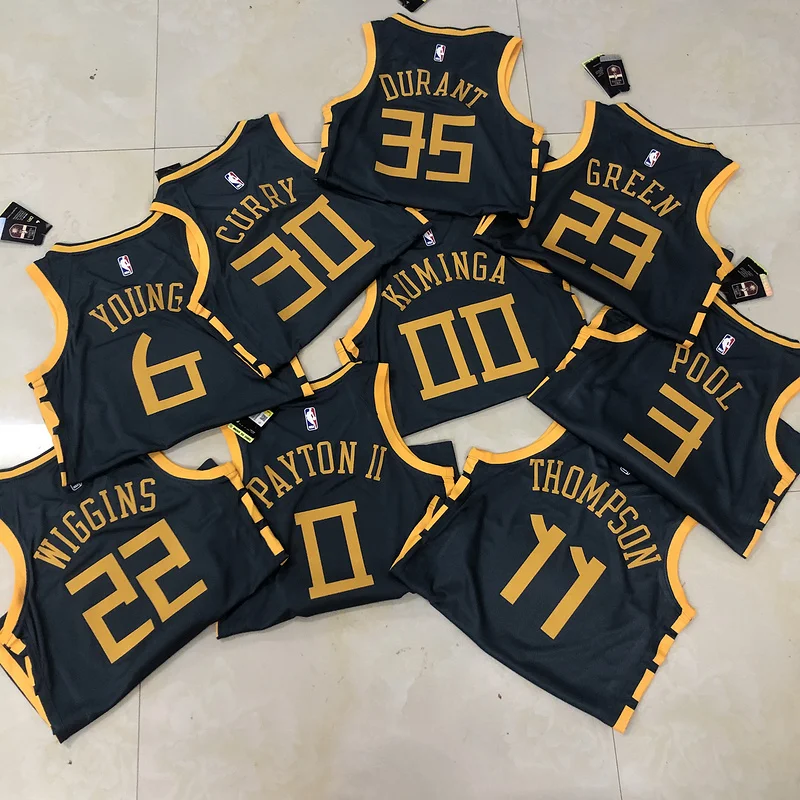 2018 Season Golden State Warriors gray #35 Durant