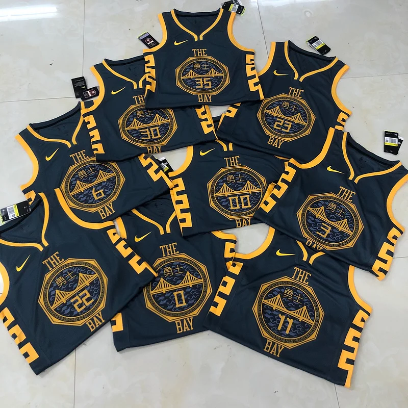 2018 Season Golden State Warriors gray #00 Kuminga