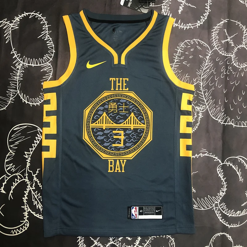 2018 Season Golden State Warriors gray #3 Paul