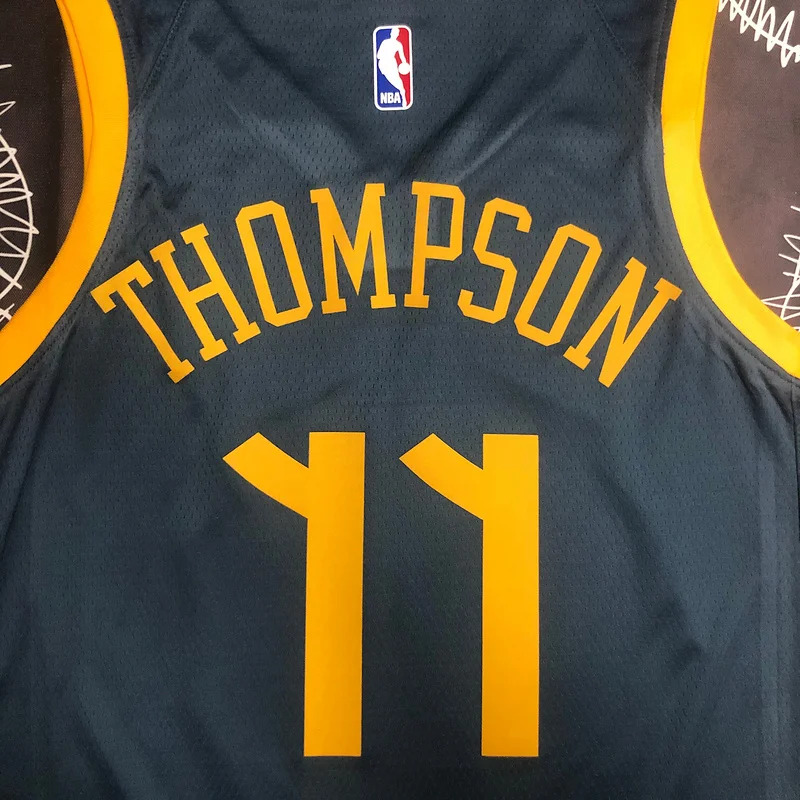 2018 Season Golden State Warriors gray #11 Thompson