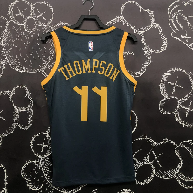 2018 Season Golden State Warriors gray #11 Thompson