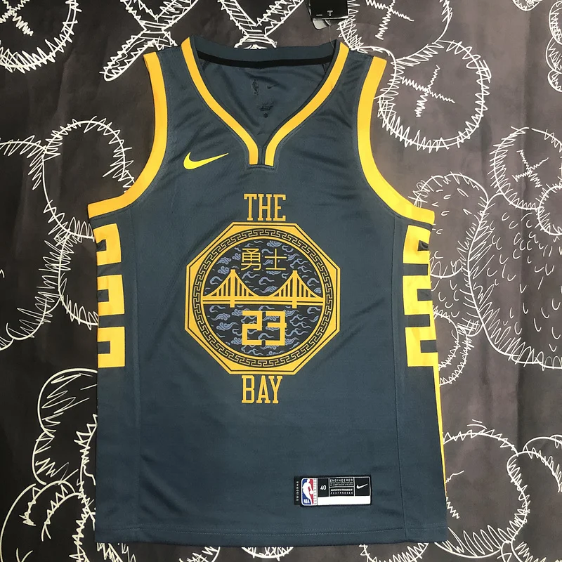 2018 Season Golden State Warriors gray #23 Green