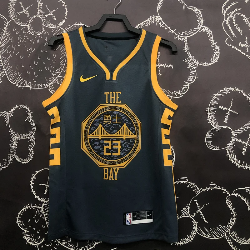 2018 Season Golden State Warriors gray #23 Green