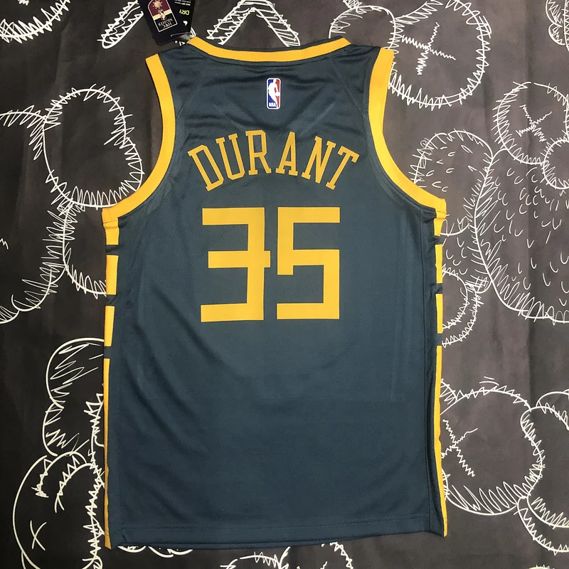 2018 Season Golden State Warriors gray #35 Durant