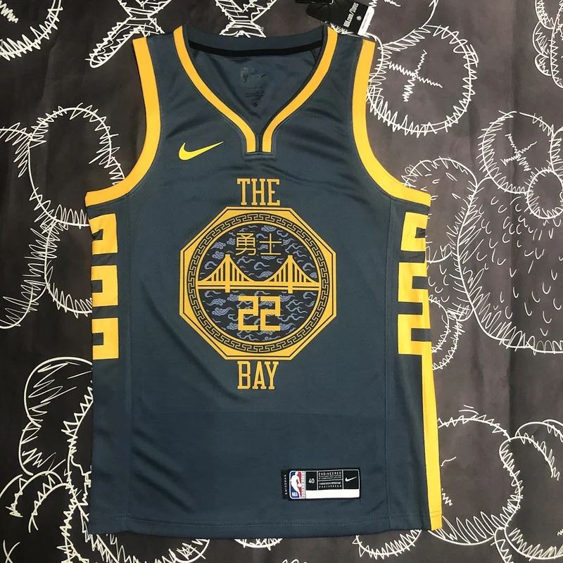 2018 Season Golden State Warriors gray #22 Wiggins