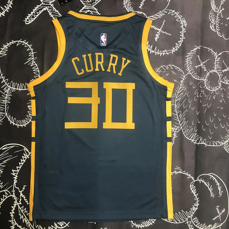 2018 Season Golden State Warriors gray #30 Curry