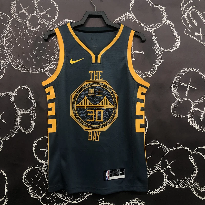 2018 Season Golden State Warriors gray #30 Curry