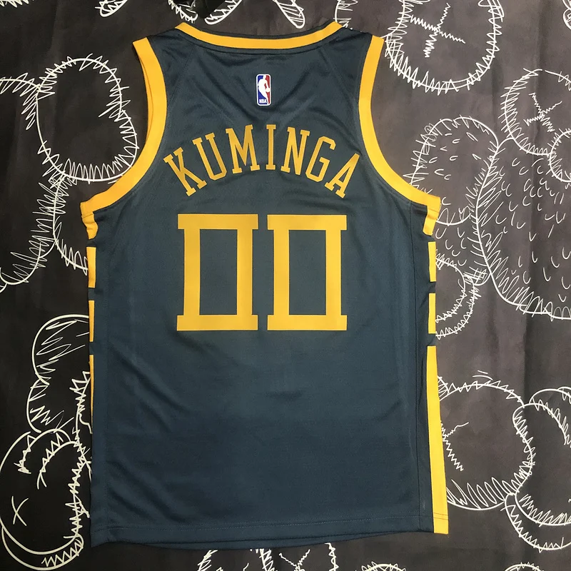 2018 Season Golden State Warriors gray #00 Kuminga