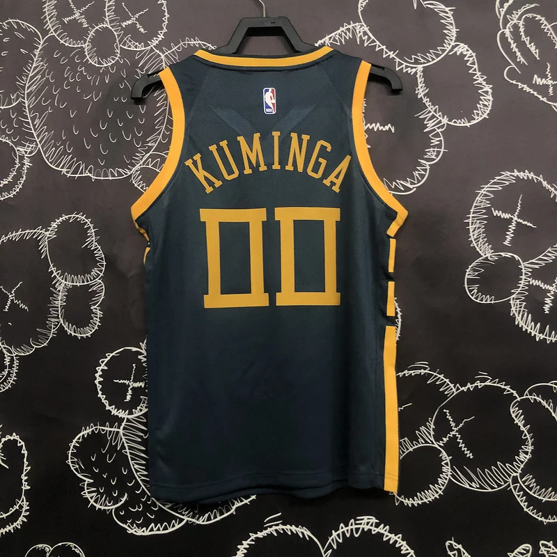 2018 Season Golden State Warriors gray #00 Kuminga