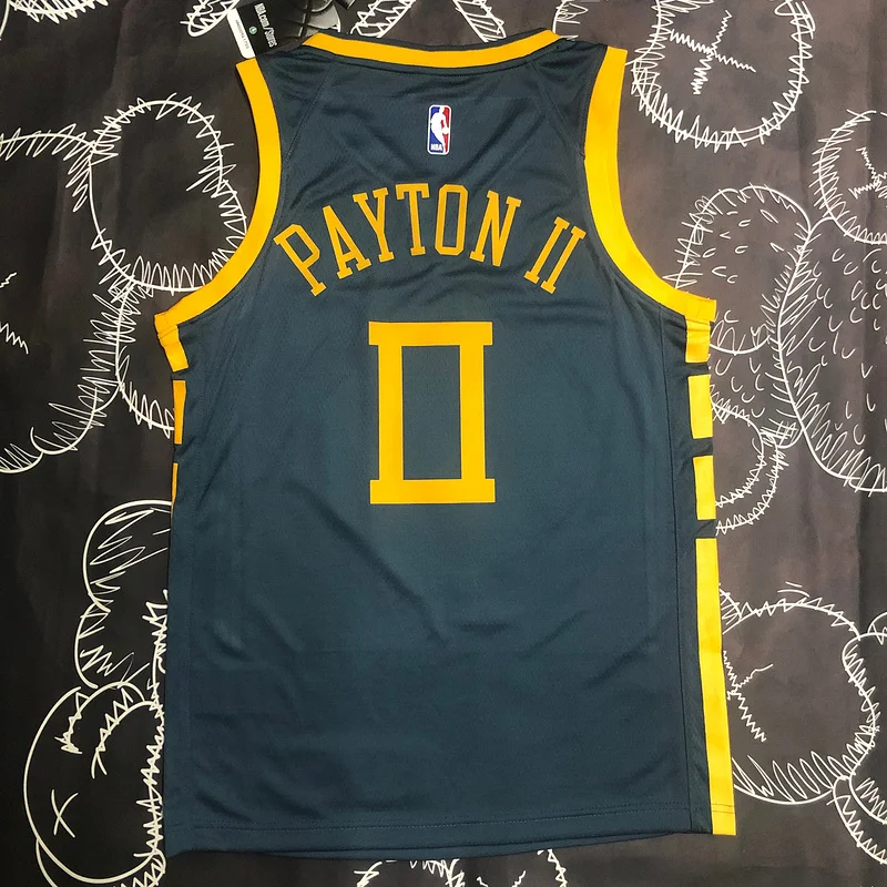 2018 Season Golden State Warriors gray #00 Payton