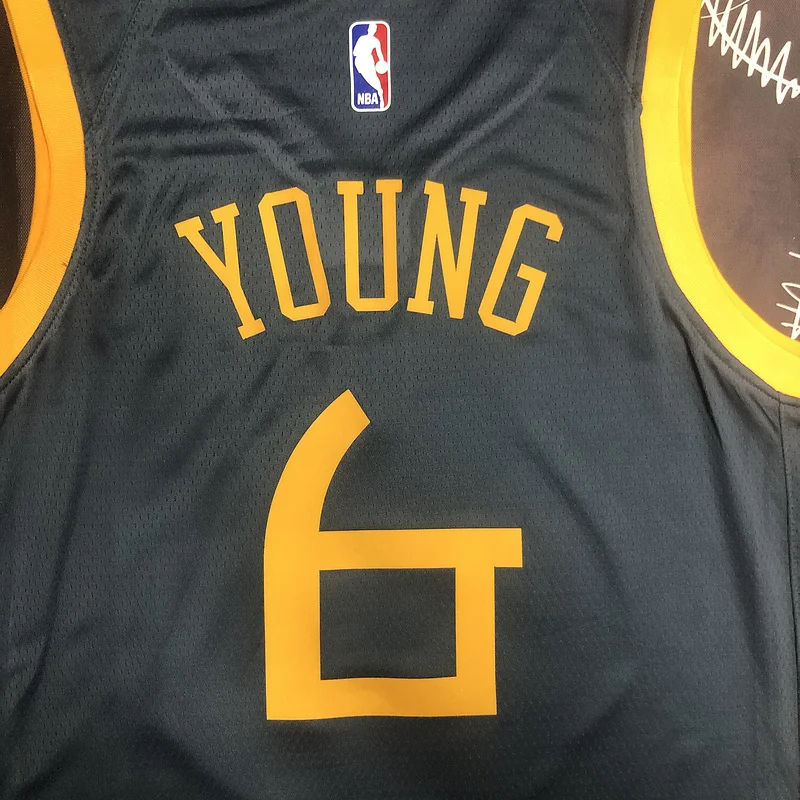 2018 Season Golden State Warriors gray #6 Nick Young