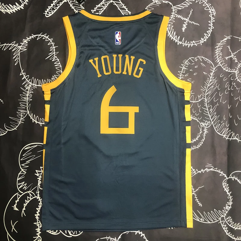 2018 Season Golden State Warriors gray #6 Nick Young