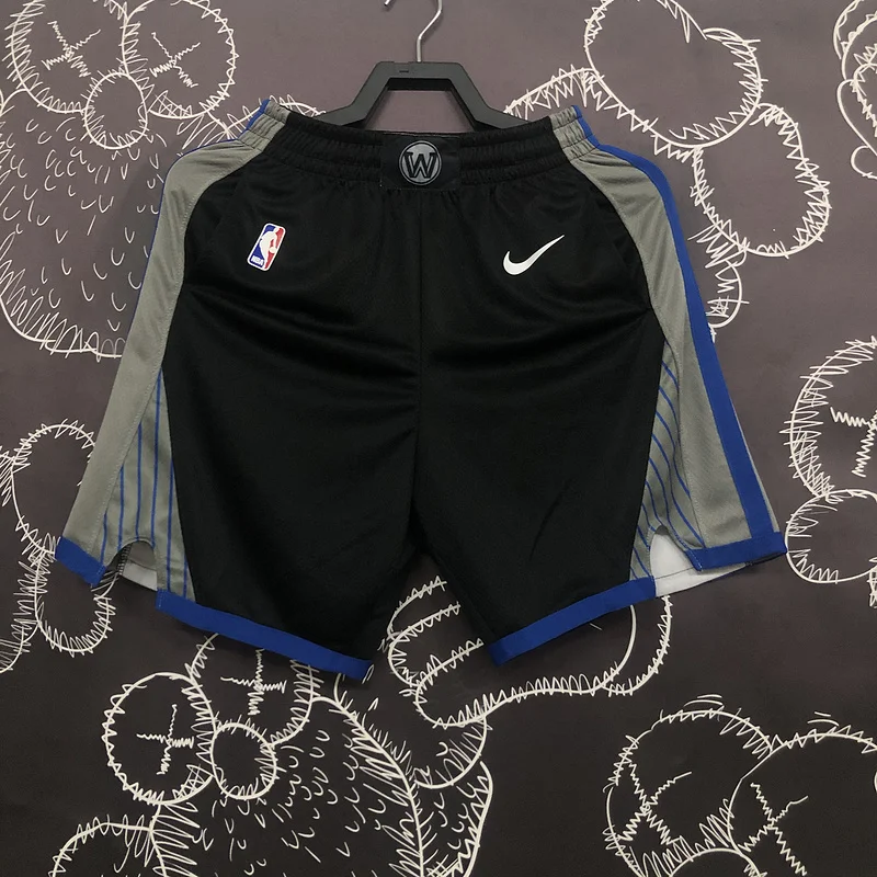 2020 Season Golden State Warriors black gray Shorts