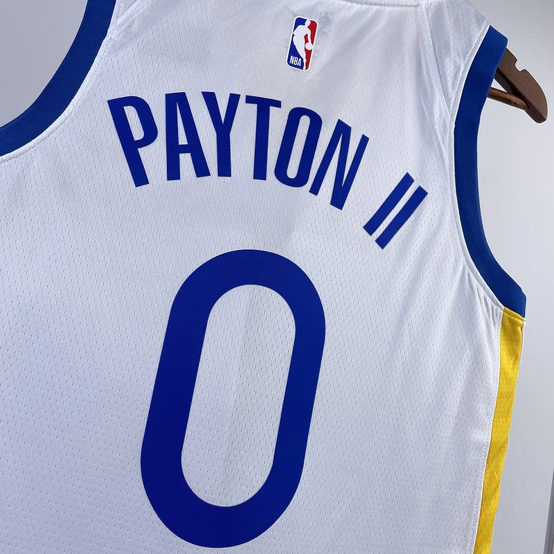 2023 Season Golden State Warriors V-neck White #0 Payton