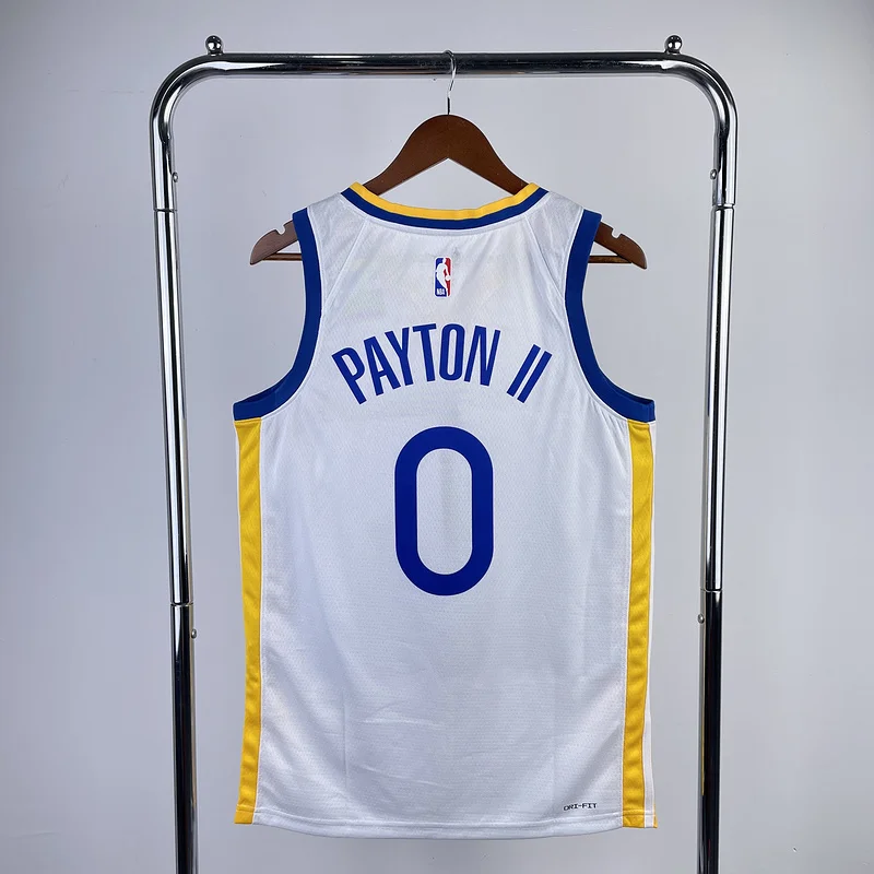 2023 Season Golden State Warriors V-neck White #0 Payton