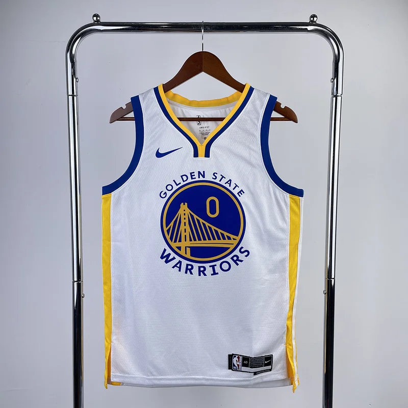 2023 Season Golden State Warriors V-neck White #0 Payton