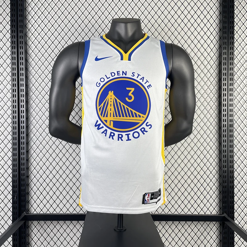 2023 Season Golden State Warriors V-neck White #3 Paul