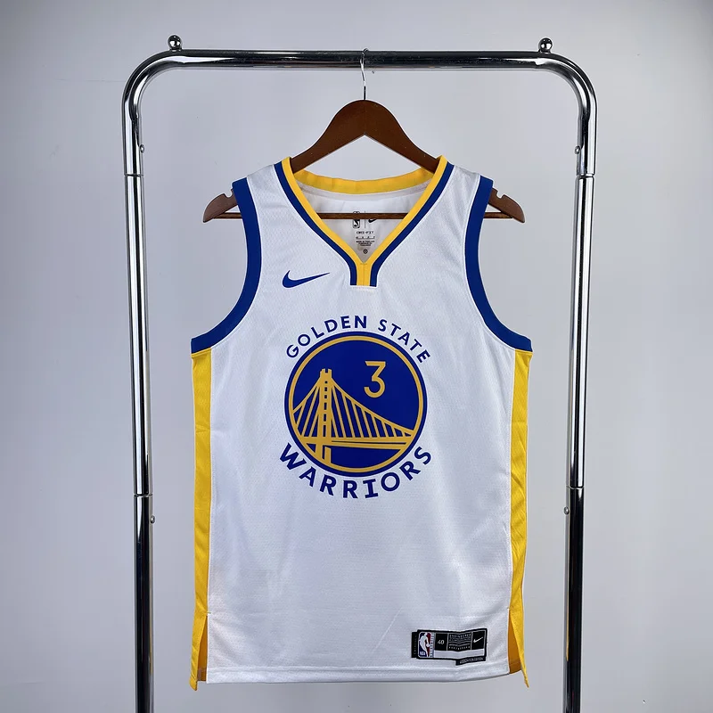 2023 Season Golden State Warriors V-neck White #3 Paul