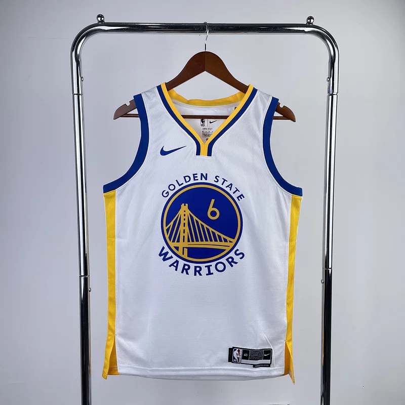 2023 Season Golden State Warriors V-neck White #6 Nick Young