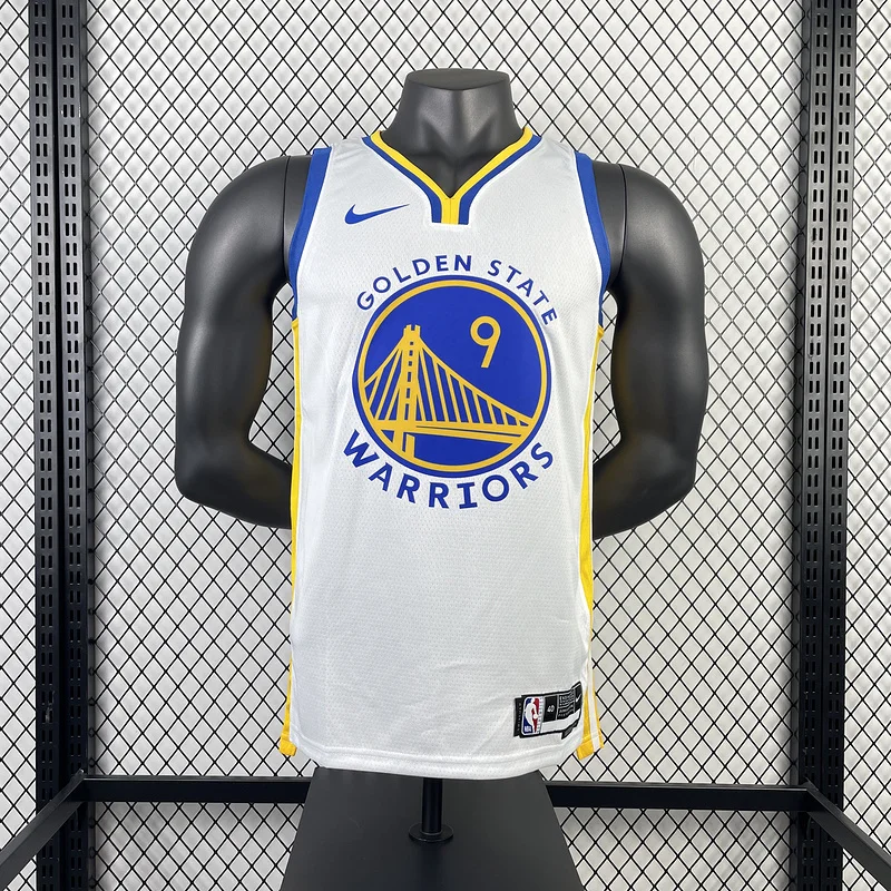 2023 Season Golden State Warriors V-neck White #9 Iguodala