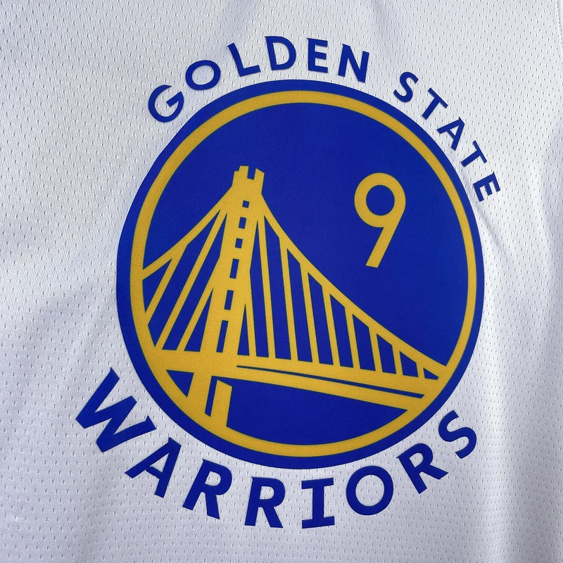 2023 Season Golden State Warriors V-neck White #9 Iguodala