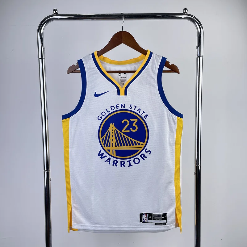 2023 Season Golden State Warriors V-neck White #23 Green