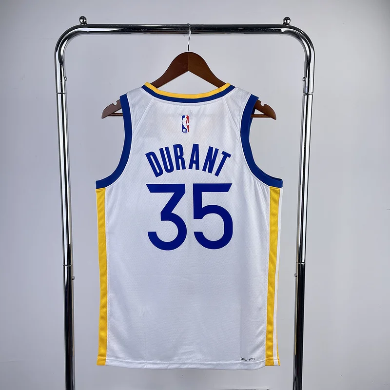 2023 Season Golden State Warriors V-neck White #35 Durant