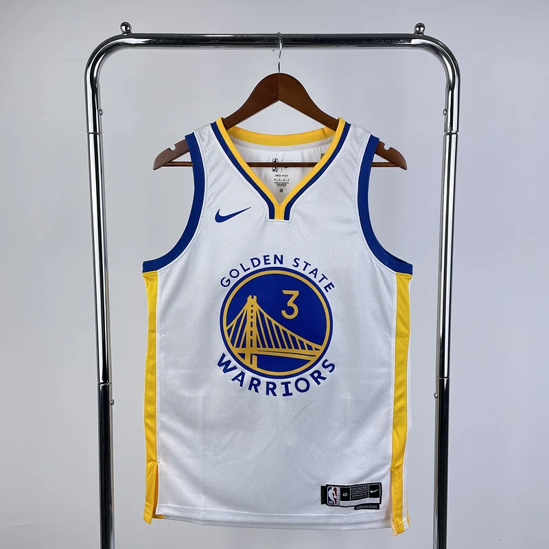 2023 Season Golden State Warriors V-neck White #3 Paul