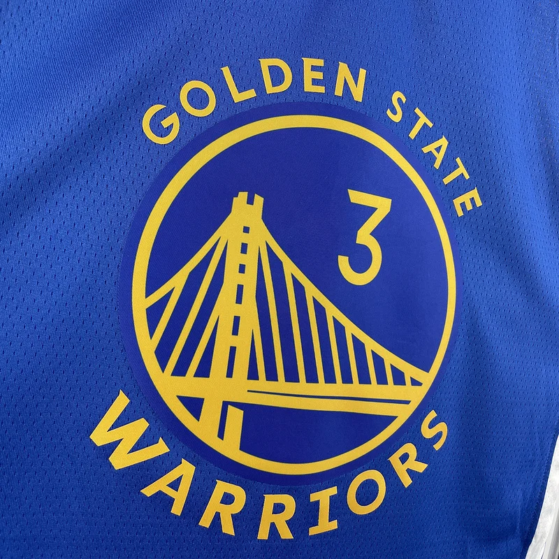 2023 Season Golden State Warriors V-neck blue #3 Paul