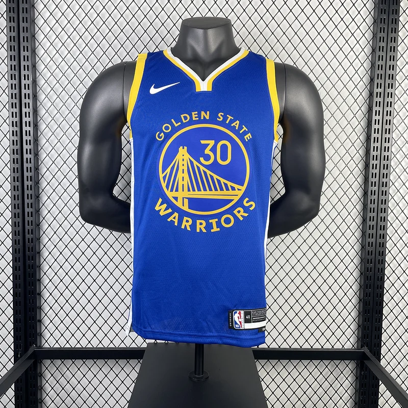 2023 Season Golden State Warriors away blue #30 Curry