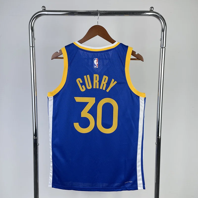 2023 Season Golden State Warriors away blue #30 Curry