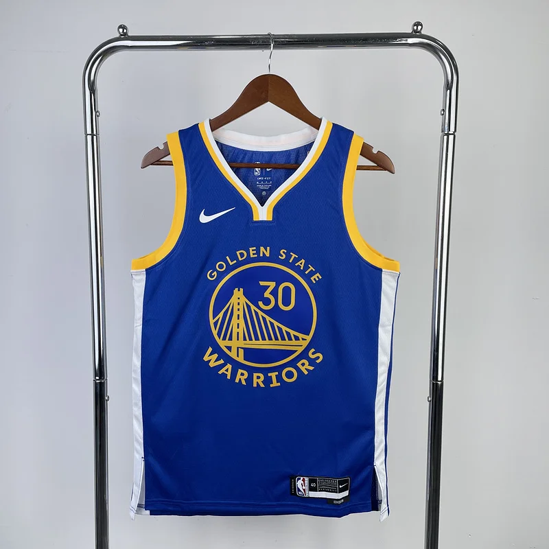 2023 Season Golden State Warriors away blue #30 Curry