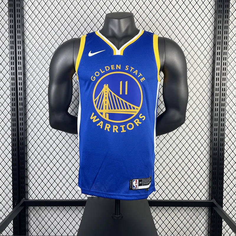 2023 Season Golden State Warriors away blue #11 Thompson