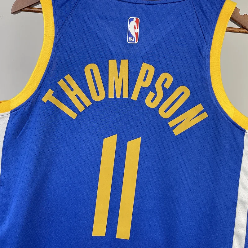 2023 Season Golden State Warriors away blue #11 Thompson