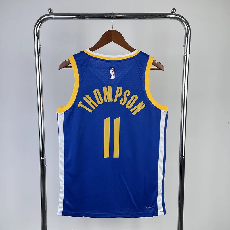 2023 Season Golden State Warriors away blue #11 Thompson