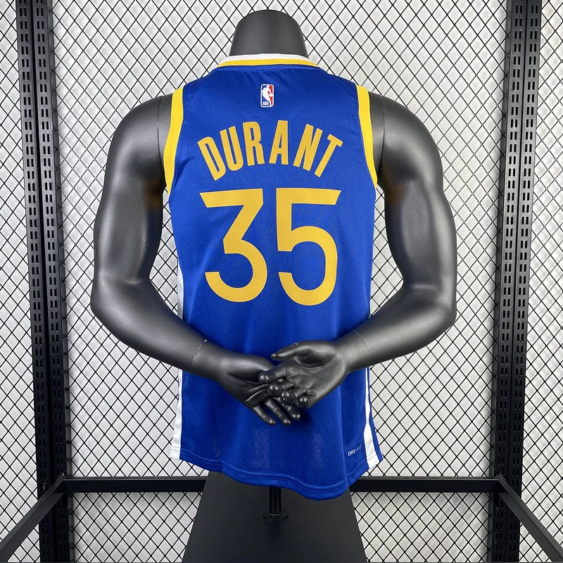 2023 Season Golden State Warriors away blue #35 Durant