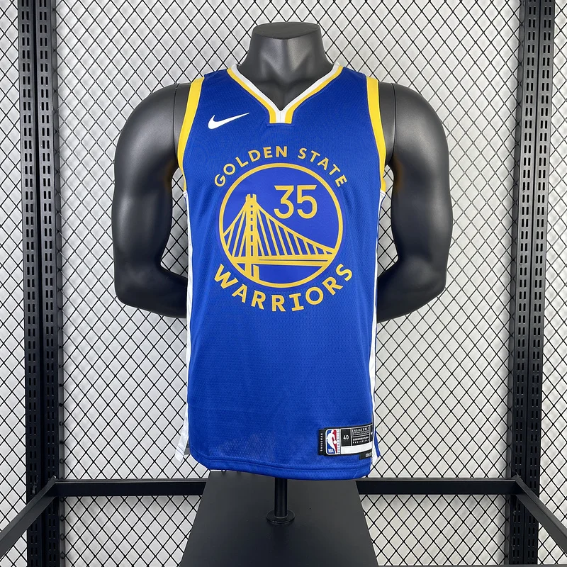 2023 Season Golden State Warriors away blue #35 Durant