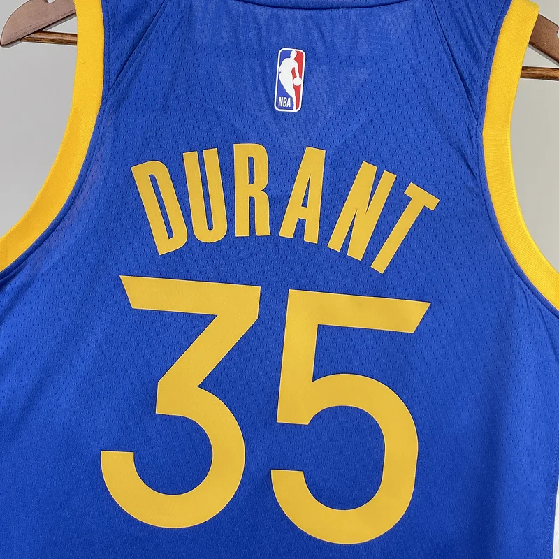 2023 Season Golden State Warriors away blue #35 Durant