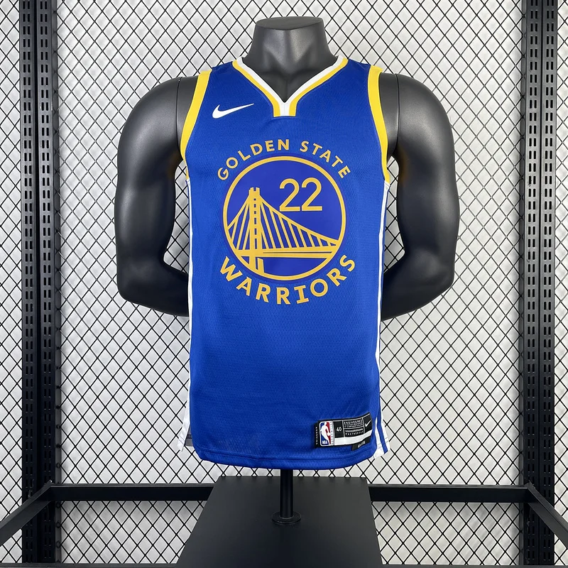 2023 Season Golden State Warriors away blue #22 Wiggins