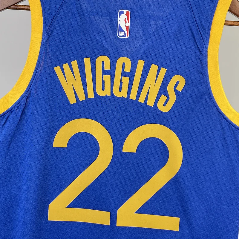 2023 Season Golden State Warriors away blue #22 Wiggins