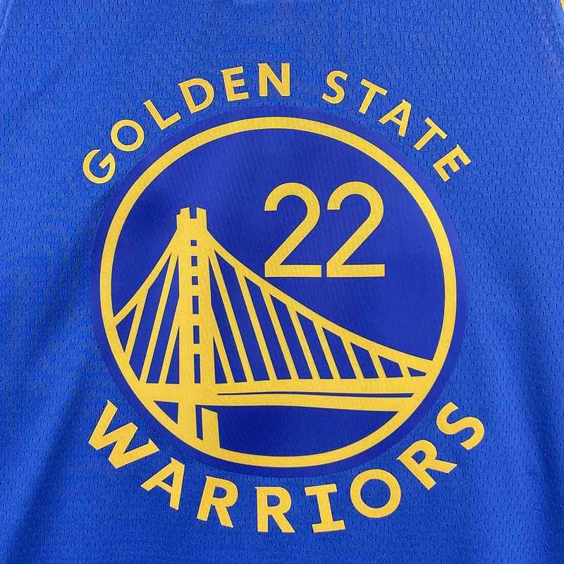 2023 Season Golden State Warriors away blue #22 Wiggins