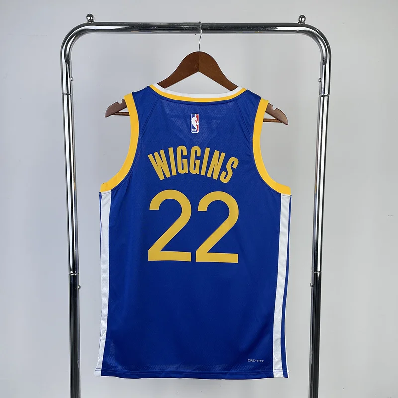 2023 Season Golden State Warriors away blue #22 Wiggins