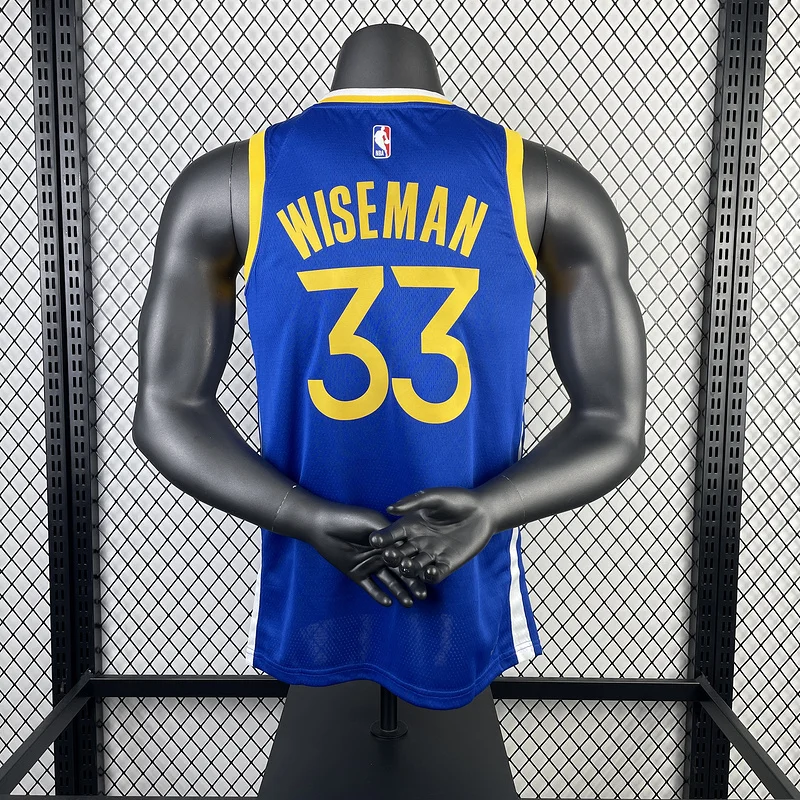 2023 Season Golden State Warriors away blue #33 Wiseman