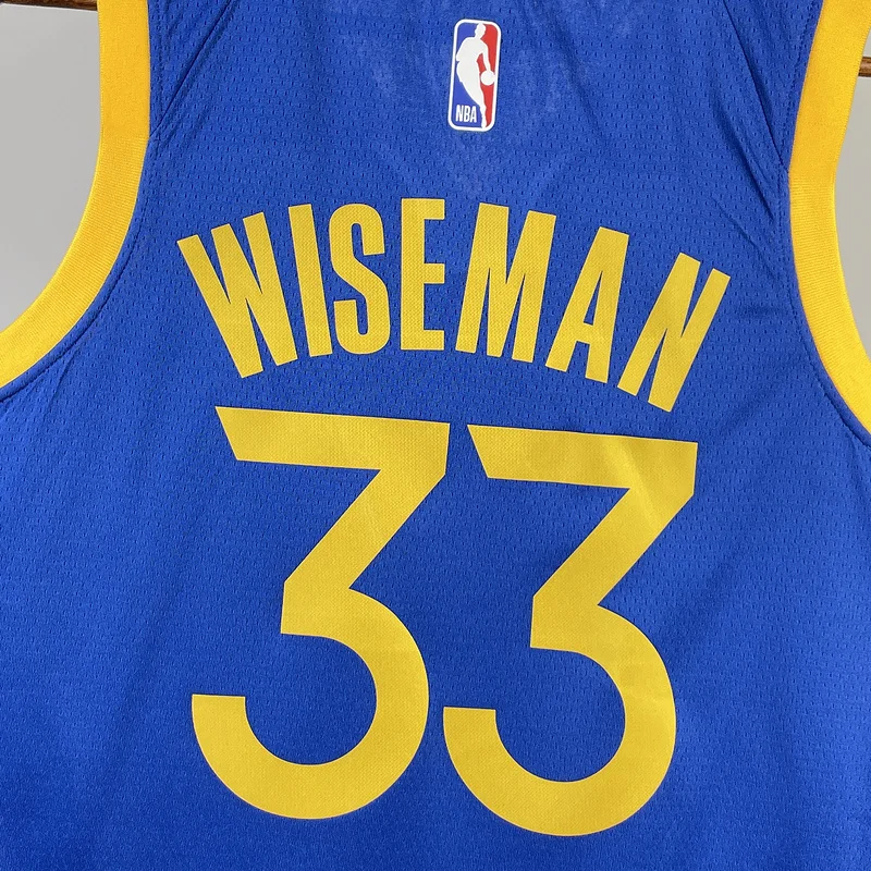 2023 Season Golden State Warriors away blue #33 Wiseman