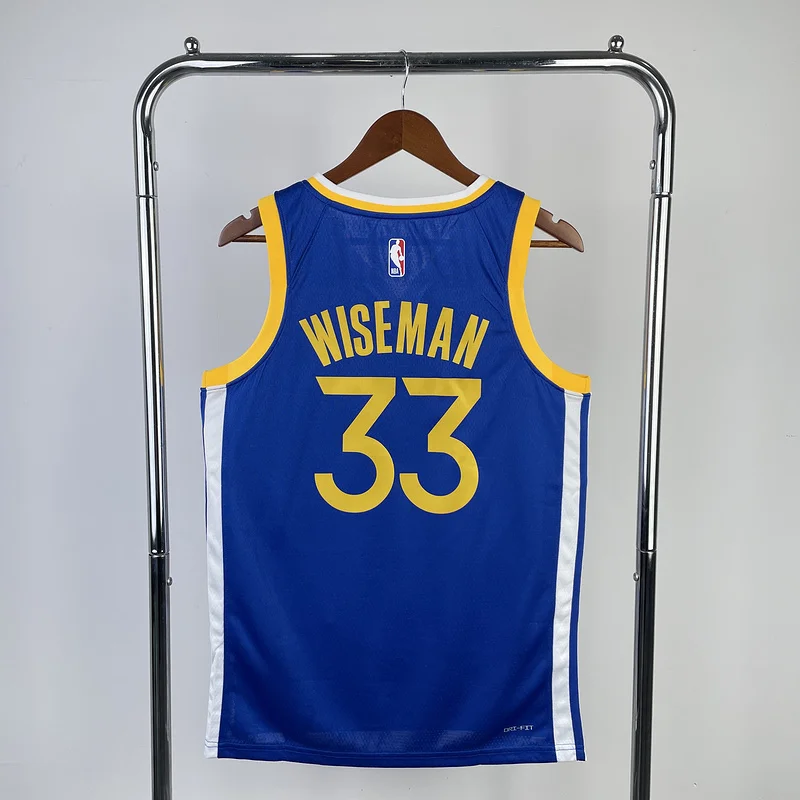 2023 Season Golden State Warriors away blue #33 Wiseman